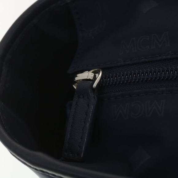 MCM Tote Bag Polyester Navy Auth 38695 - Picture 10 of 16